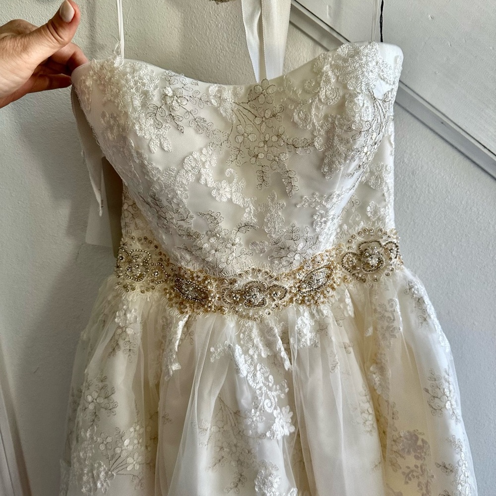Casablanca bridal wedding dress size 8 retail $1500 new tags - Picture 5 of 11